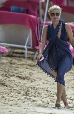 EMMA FORBES Out at a Beach in Barbados 12/24/2017