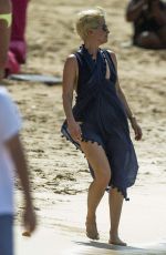 EMMA FORBES Out at a Beach in Barbados 12/24/2017