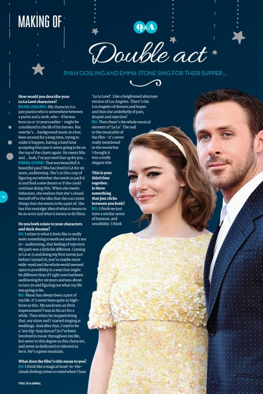 EMMA STONE in Total Film Magazine, Annual 2018