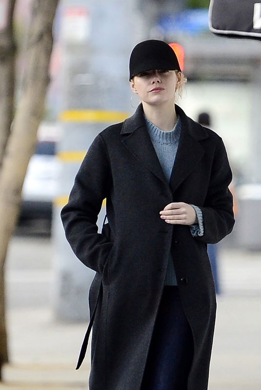 EMMA STONE Out and About in Los Angeles 12/20/2017