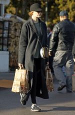 EMMA STONE Shopping for Grocery in Beverly Hills 12/22/2017