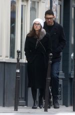 EMMY ROSSUM and Sam Esmail at Charles De Gaulle Airport in Paris 12/26/2017