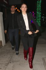 EMMY ROSSUM and Sam Esmail at Matsuhisa Restaurant in Los Angeles 12/10/2017