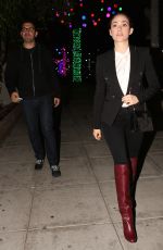 EMMY ROSSUM and Sam Esmail at Matsuhisa Restaurant in Los Angeles 12/10/2017