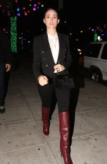 EMMY ROSSUM and Sam Esmail at Matsuhisa Restaurant in Los Angeles 12/10/2017