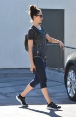EMMY ROSSUM leaves a Gym in West Hollywood 12/01/2017