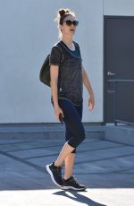 EMMY ROSSUM leaves a Gym in West Hollywood 12/01/2017