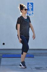 EMMY ROSSUM leaves a Gym in West Hollywood 12/01/2017