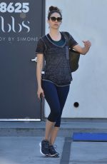 EMMY ROSSUM leaves a Gym in West Hollywood 12/01/2017