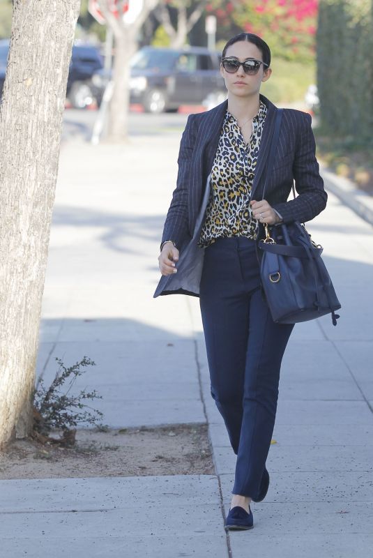 EMMY ROSSUM Out Shopping in Beverly Hills 11/30/2017