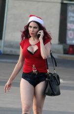 ERIKA JORDAN in Shorts Out Shopping in Los Angeles 12/17/2017