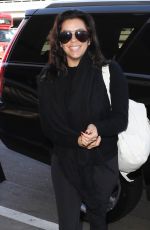 EVA LONGORIA at Los Angeles International Airport 12/01/2017