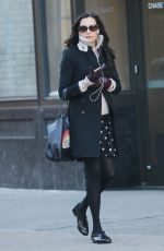 FAMKE JANSSEN Out and About in New York 12/21/2017