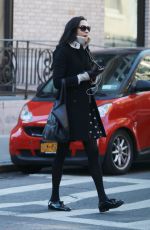FAMKE JANSSEN Out and About in New York 12/21/2017