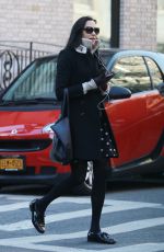 FAMKE JANSSEN Out and About in New York 12/21/2017
