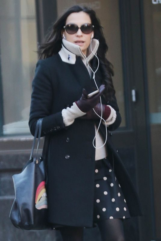 FAMKE JANSSEN Out and About in New York 12/21/2017