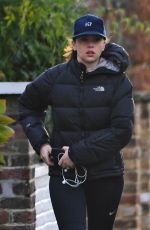FELICITY JONES Out Jogging in New York 12/08/2017
