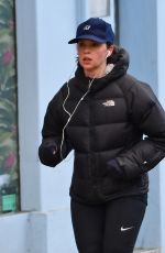 FELICITY JONES Out Jogging in New York 12/08/2017