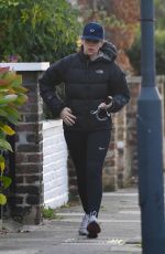 FELICITY JONES Out Jogging in New York 12/08/2017