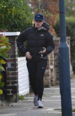 FELICITY JONES Out Jogging in New York 12/08/2017