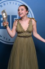 FLORENCE PUGH at British Independent Film Awards in London 12/10/2017