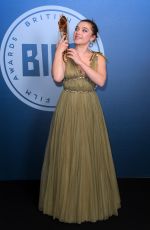 FLORENCE PUGH at British Independent Film Awards in London 12/10/2017