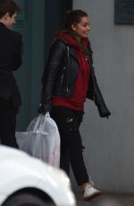 FRANKIE BRIDGE and LOUISE REDKNAPP Leaves Hilton Hotel in Liverpool 12/29/2017