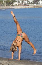 GABBY ALLEN in Bikini at a Beach in Marbella 11/23/2017