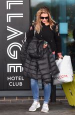GEMMA ATKINSON Leaves Village Hotel Club in Watford 12/17/2017