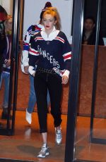 GIGI and BELLA HADID Leaves Their Apartment in New York 12/19/2017