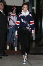 GIGI and BELLA HADID Leaves Their Apartment in New York 12/19/2017