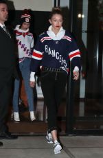 GIGI and BELLA HADID Leaves Their Apartment in New York 12/19/2017