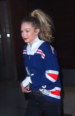GIGI and BELLA HADID Leaves Their Apartment in New York 12/19/2017