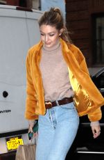 GIGI HADID Out for Coffee in New York 12/15/2017