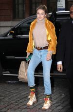 GIGI HADID Out for Coffee in New York 12/15/2017