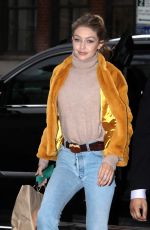 GIGI HADID Out for Coffee in New York 12/15/2017