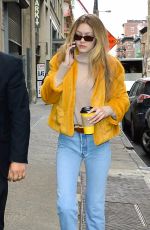 GIGI HADID Out for Coffee in New York 12/15/2017