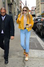 GIGI HADID Out for Coffee in New York 12/15/2017