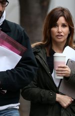 GINA GERSHON on the Set of Fashion Victim in New York 12/03/2017