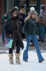 GOLDIE HAWN Out Shopping in Aspen 12/22/2017