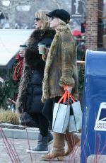 GOLDIE HAWN Out Shopping in Aspen 12/29/2017