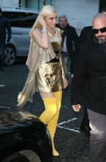 GWEN STEFANI Arrives at BBC Radio 2 in London 12/01/2017
