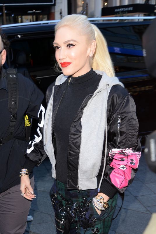 GWEN STEFANI Arrives at Global Radio Studios in London 11/30/2017