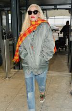 GWEN STEFANI at Heathrow Airport in London 12/02/2017