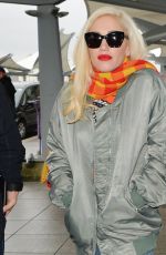 GWEN STEFANI at Heathrow Airport in London 12/02/2017