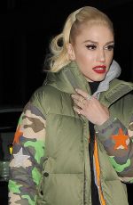 GWEN STEFANI Out for Dinner at Yalla Yalla Beirut Street Restaurant in London 11/30/2017