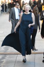 GWENDOLINE CHRISTIE Arrives at Jimmy Kimmel Live! in New York 12/01/2017