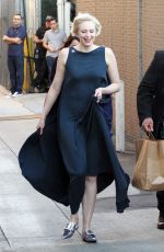 GWENDOLINE CHRISTIE Arrives at Jimmy Kimmel Live! in New York 12/01/2017
