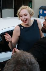 GWENDOLINE CHRISTIE Arrives at Jimmy Kimmel Live! in New York 12/01/2017