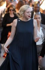 GWENDOLINE CHRISTIE Arrives at Jimmy Kimmel Live! in New York 12/01/2017